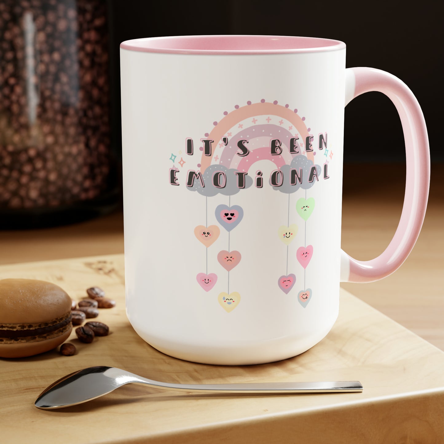 It’s been Emotional Two-Tone Coffee Mug, 15oz Printify Pikolelie (pee-koh-lay-lee) Activewear Mug