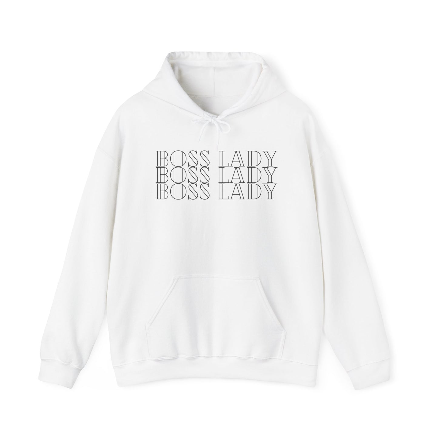 Boss Lady Thick Hooded Sweatshirt Printify Pikolelie (pee-koh-lay-lee) Activewear Hoodie
