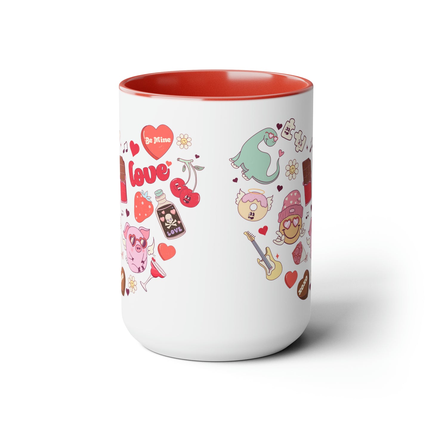 Heart You Two-Tone Coffee Mug, 15oz Printify Pikolelie (pee-koh-lay-lee) Activewear Mug