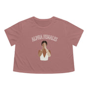 Women's Alpha Flowy Cropped Tee Printify Pikolelie (pee-koh-lay-lee) Activewear T-Shirt
